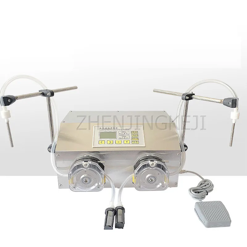 

Double-Head Peristaltic Pump Liquid Filling Machine Solvent Glue Fertilizer Laundry Liquid Desktop Automatic Tools And Equipment