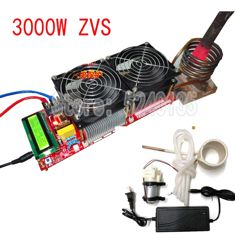 Высокочастотный индукционный нагреватель ZVS 3000 Вт 55 А С Драйвером Flyback с хорошим