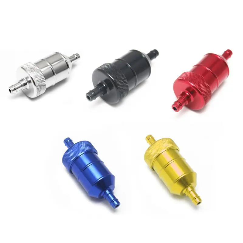 

CNC Aluminium Alloy Universal 8mm Petrol Gas Fuel Filter Cleaner for Motorcycle
