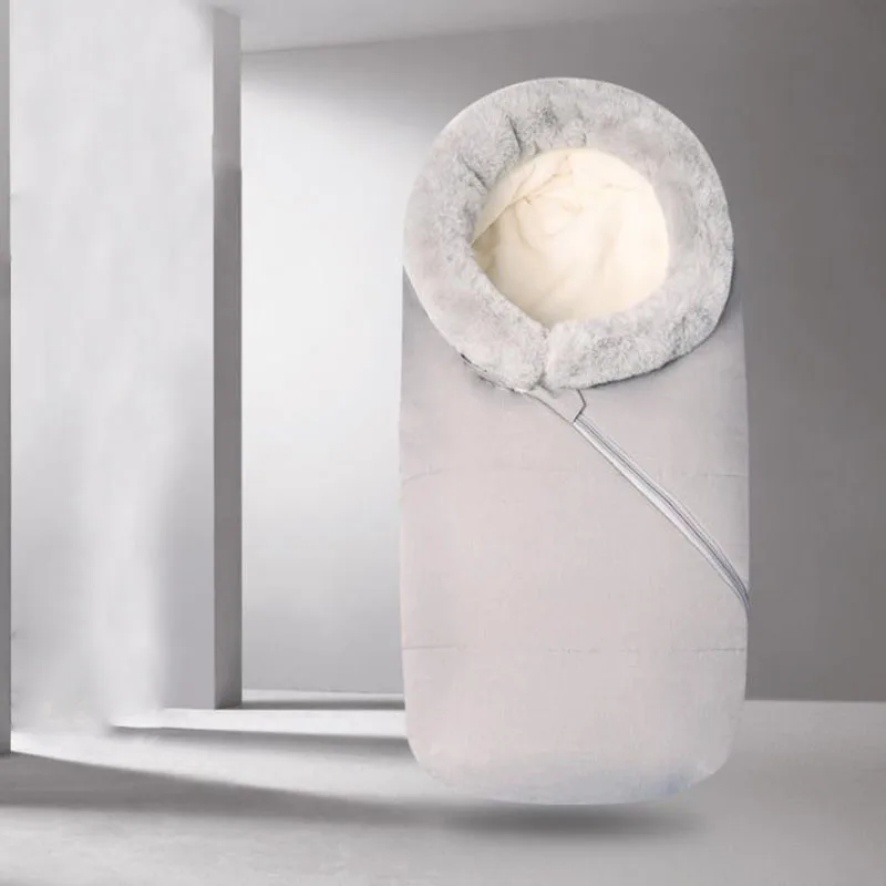 Детская коляска спальный мешок 92 см конверт новорожденного шерсть детский 4