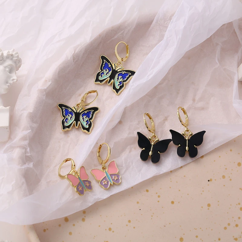 

Women Butterfly Earrings Simple Temperament Ear Jewelry