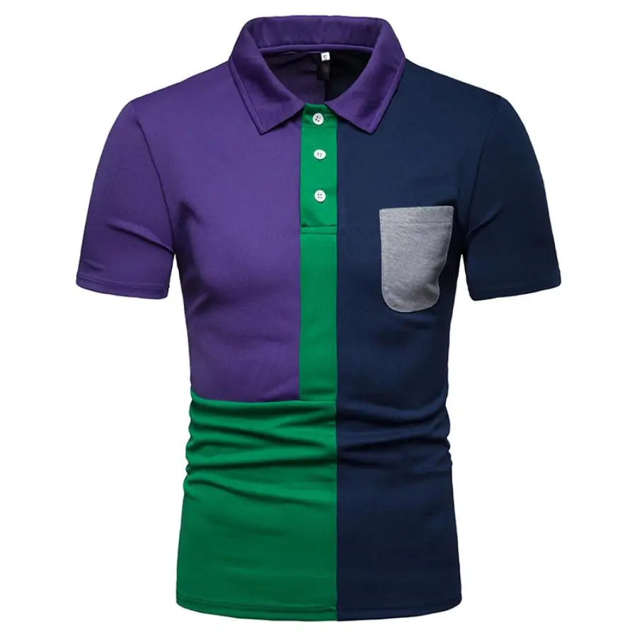 

Рубашка-поло мужская классическая, короткий топ в стиле хип-хоп, дизайнерская рубашка, цвет черный, белый, на лето