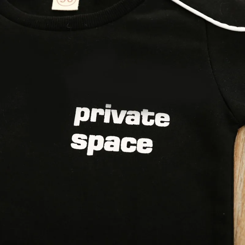 

Boy's Clothes Summer Black Short Sleeve O- Neck Collar Tops Jacket + Trousers 2 Piece Set