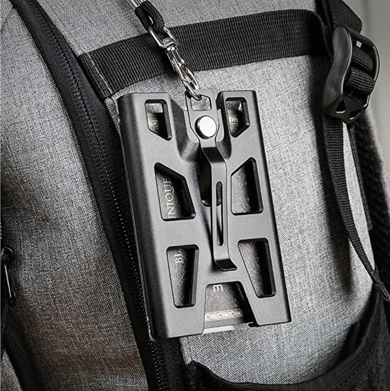 

zayex Badge Holder Wallet Durable ID Card Holder with Lanyard Metal Clip for Offices ID, School ID, Holds 1-4 Cards