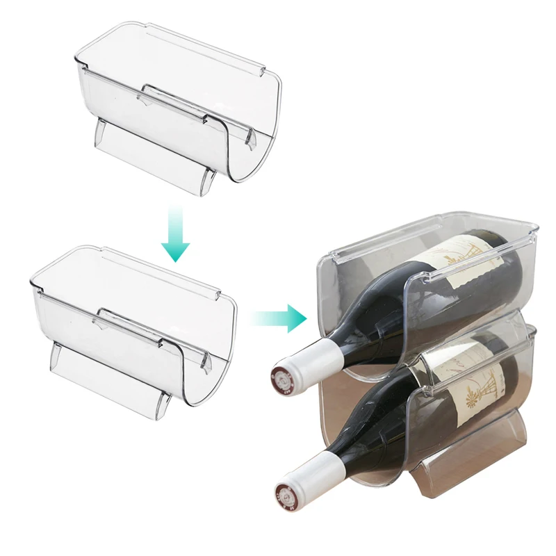 Стеллаж для хранения пивных бутылок органайзер холодильника вина кухни складной