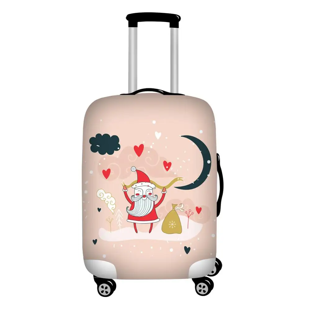 L503 TWOHEARTSGIRL дорожные аксессуары мультфильм Рождество wetie багажные Чехлы для тележки чемодан эластичные багажные защитные чехлы - Цвет: L503