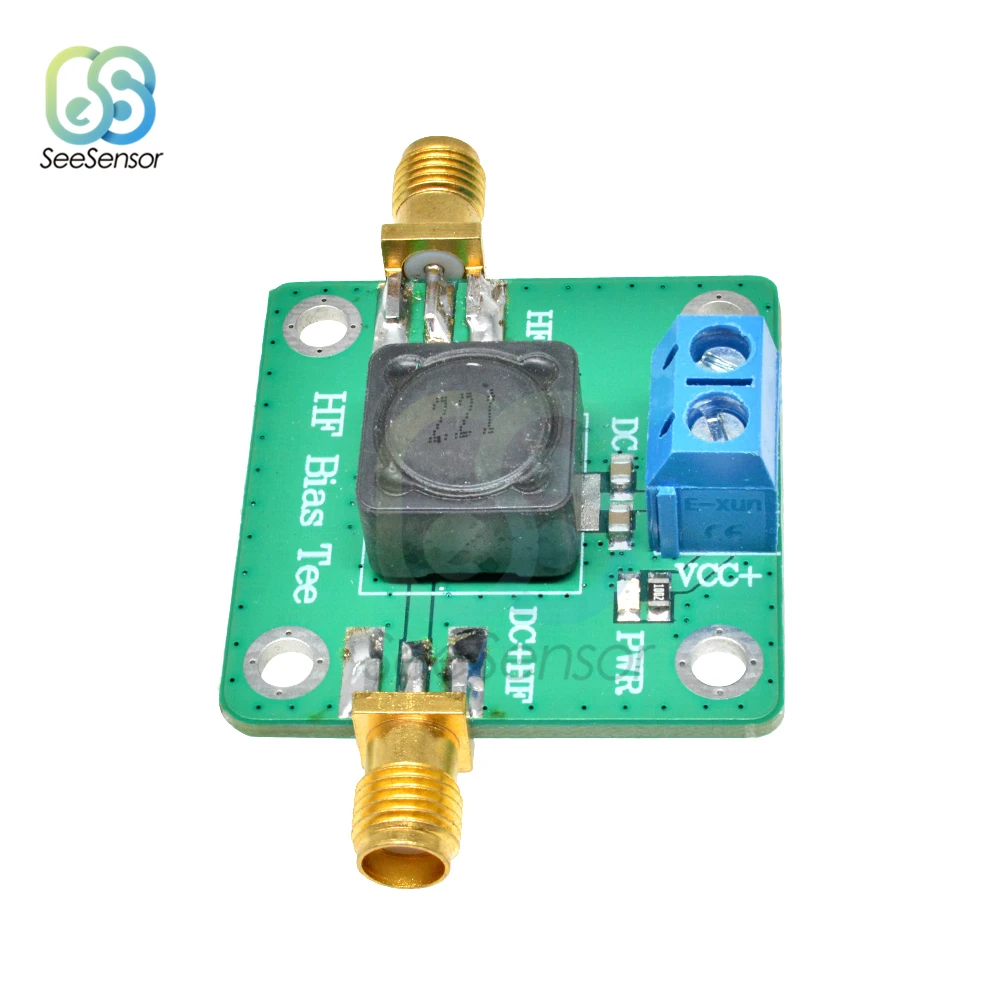 HF Bias Tee 50K-60MHz RF Microwave Dc Feeder for Short Wave RTL SDR LNA HAM Radio Amplifier Antenna