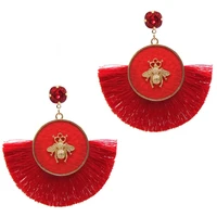 aretes luxury wedding gold drop earrings bohemian tassel statement big earring for women dangle jewelry oorbellen