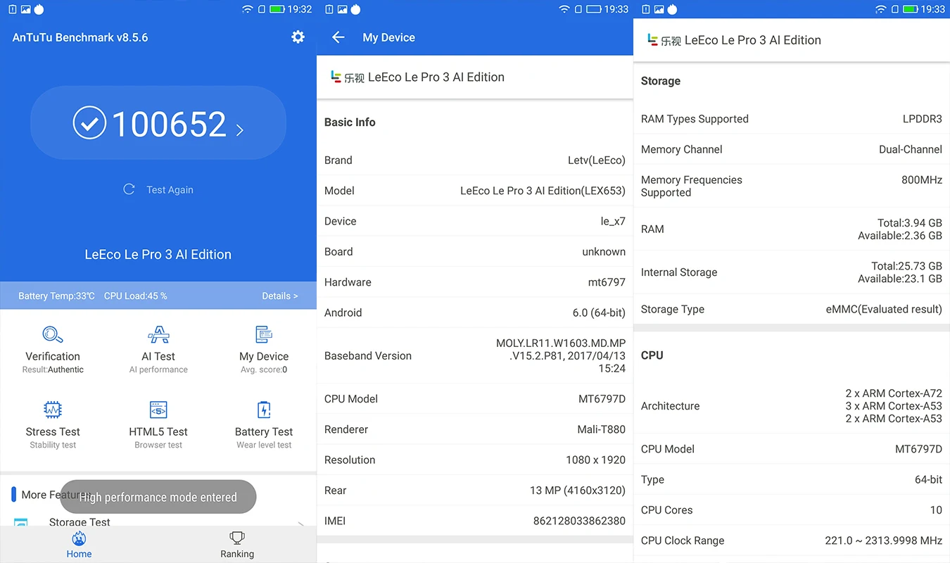 Глобальная Версия Мобильный телефон Letv X651 Pro 3 4 Гб + 32 ГБ Android 4070 мА/ч Батарея 5