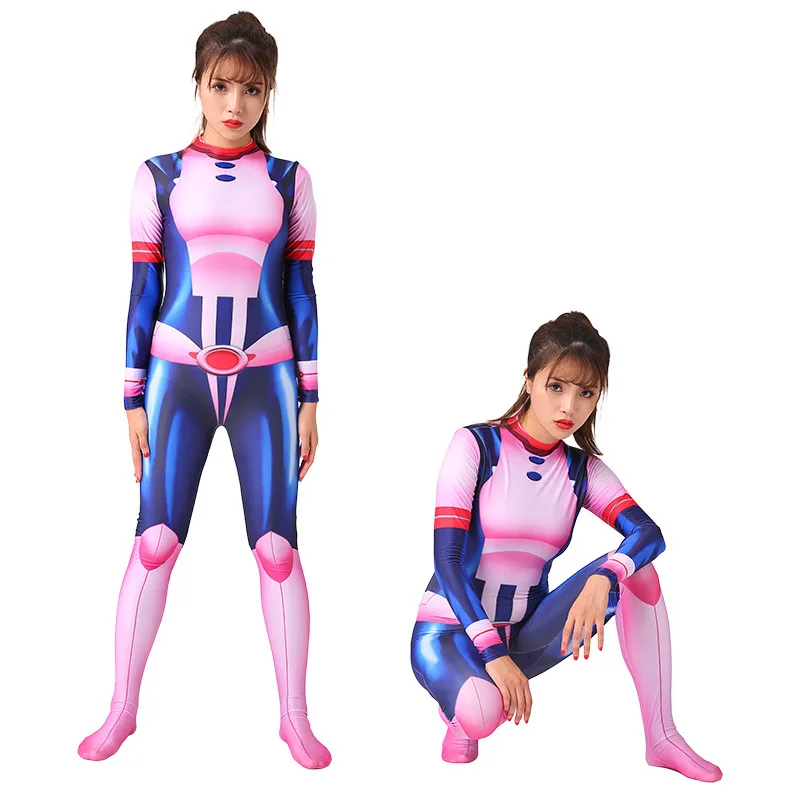 Костюм OCHACO URARAKA для девушек комплект одежды с париком косплея хэллоуивечерние