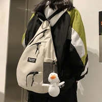 irregular men women backpack multifunctional female shoulder school bags for teenage girls korean student tooling backpacks new