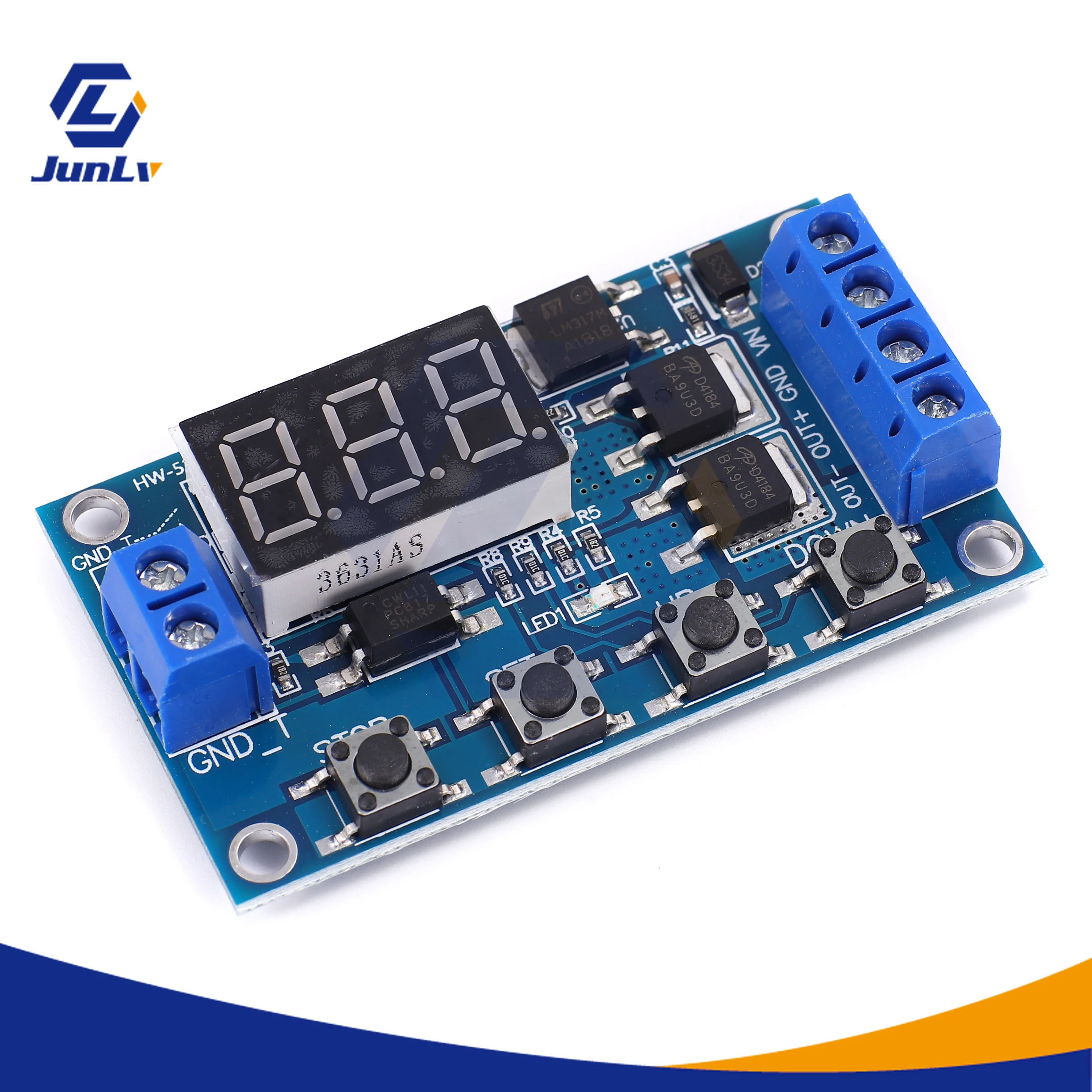 

DC 12V 24V Digital Dual MOS, Time Delay Relay, Cycle Trigger, Delay Timer, Circuit Board, Timing Control Module, DIY