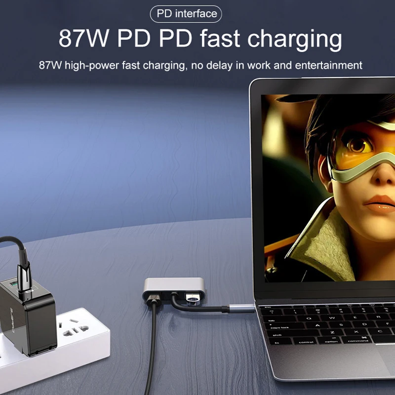 4k HD USB Тип c для двух HDMI совместимый 87 Вт PD 3 0 концентратор дисплей двойной экран C