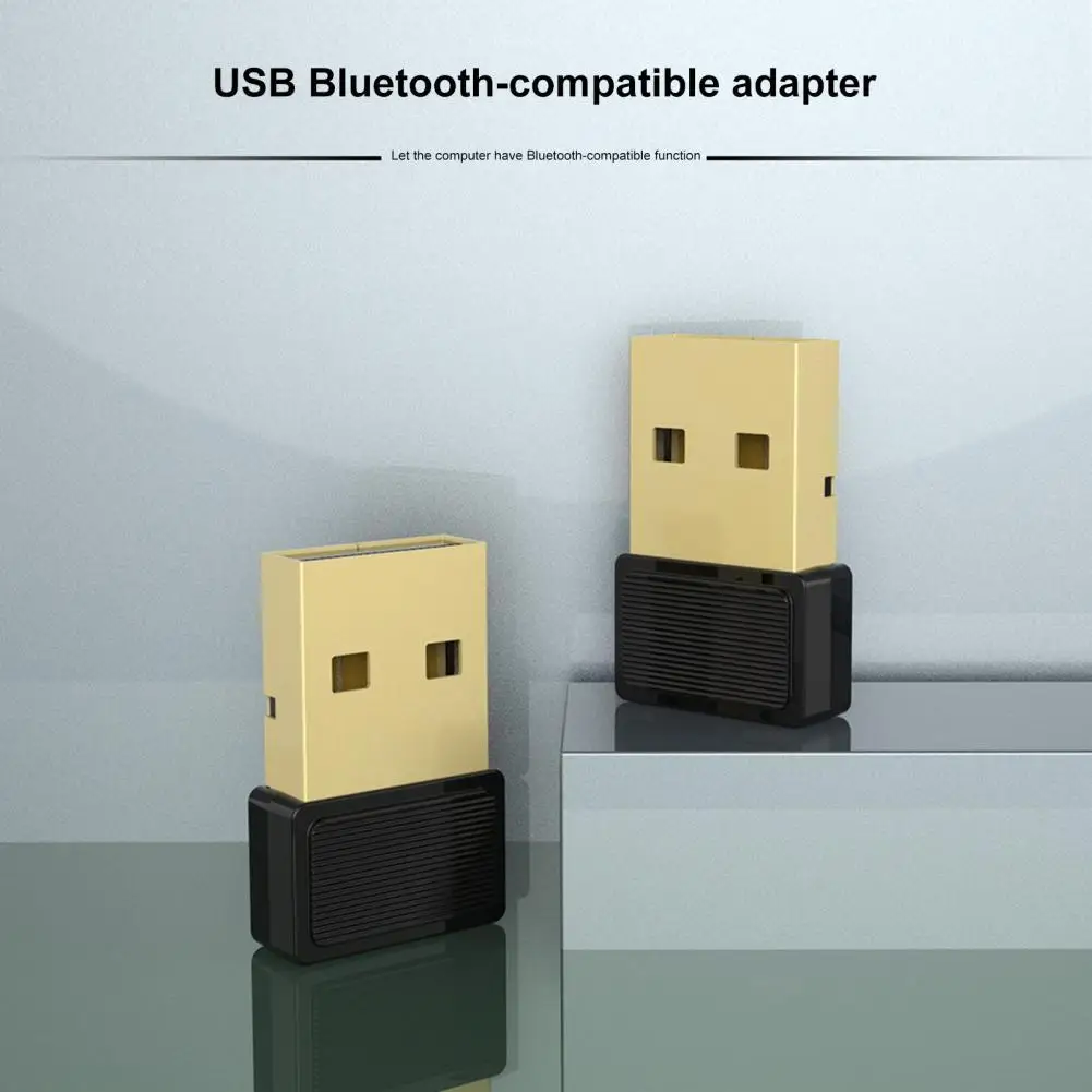 

Bluetooth-compatible Adapter Wireless High Speed Driver Free Mouse Keyboard Black BT 5.1 USB Receiver Desktop