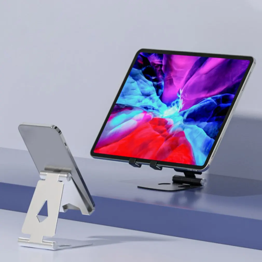 

Foldable Desktop Aluminum Alloy Phone Holder Aluminum Alloy Lazy Bracket Creative Stand For Mobile Phone And Tablet High Quality