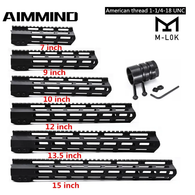 12 дюймов AR15 M4 M16 свободном M LOK Handguard Пикатинни тонкий Стиль с 7075 корпус из