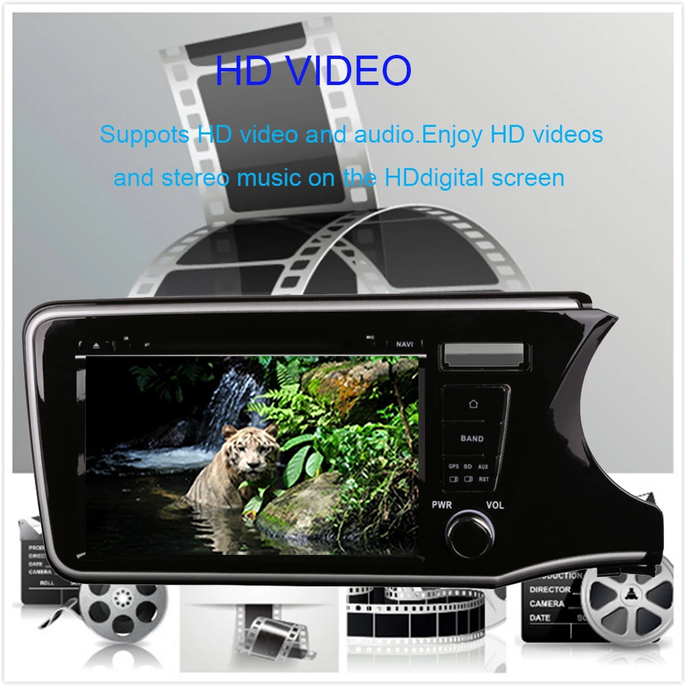 9 &quotAndroid 10 0 Восьмиядерный Автомобильный GPS-навигатор для Honda City 2014-2019