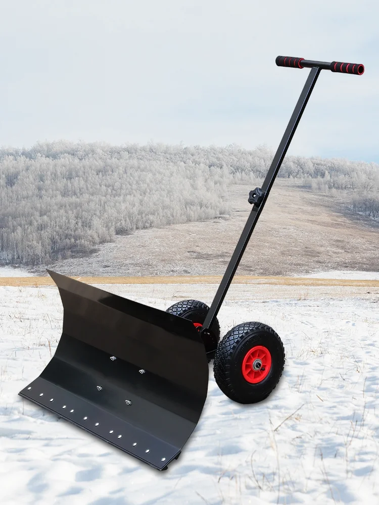 

GY, Снежная лопата, лыжи, полностью стальные ручные снежные лопаты с нажимом, лыжи, инструмент для уборки снега, лопата для риса с нажимом куку...