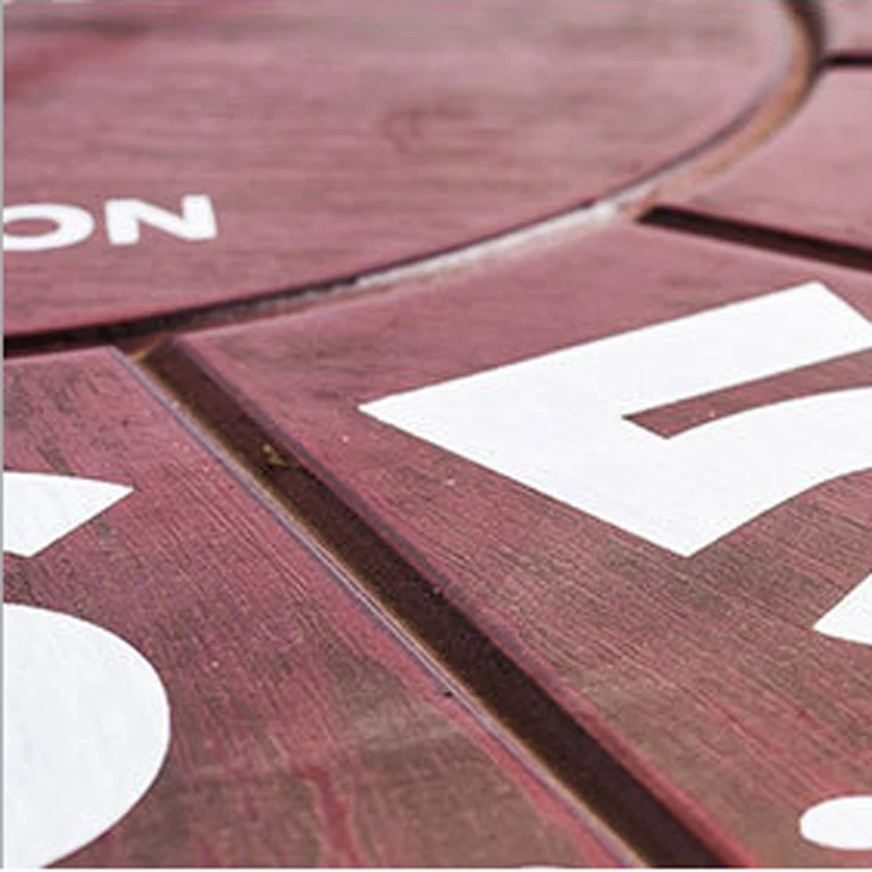 Большие деревянные настенные часы современный дизайн 3D наклейки Европейский