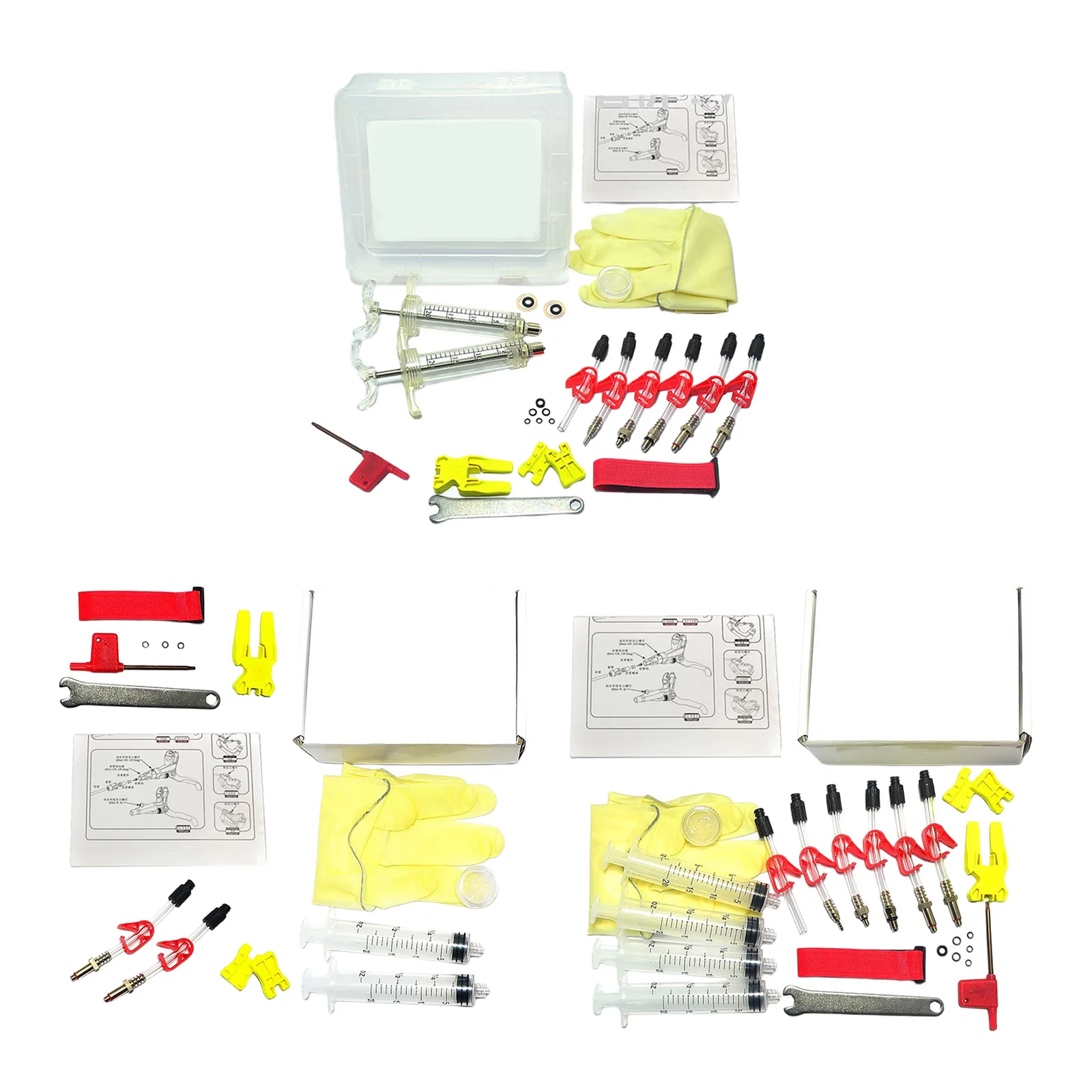 

Premium Bike Brake Oil Bleed Kits Hydraulic Brake Injecting Syringe Adapters