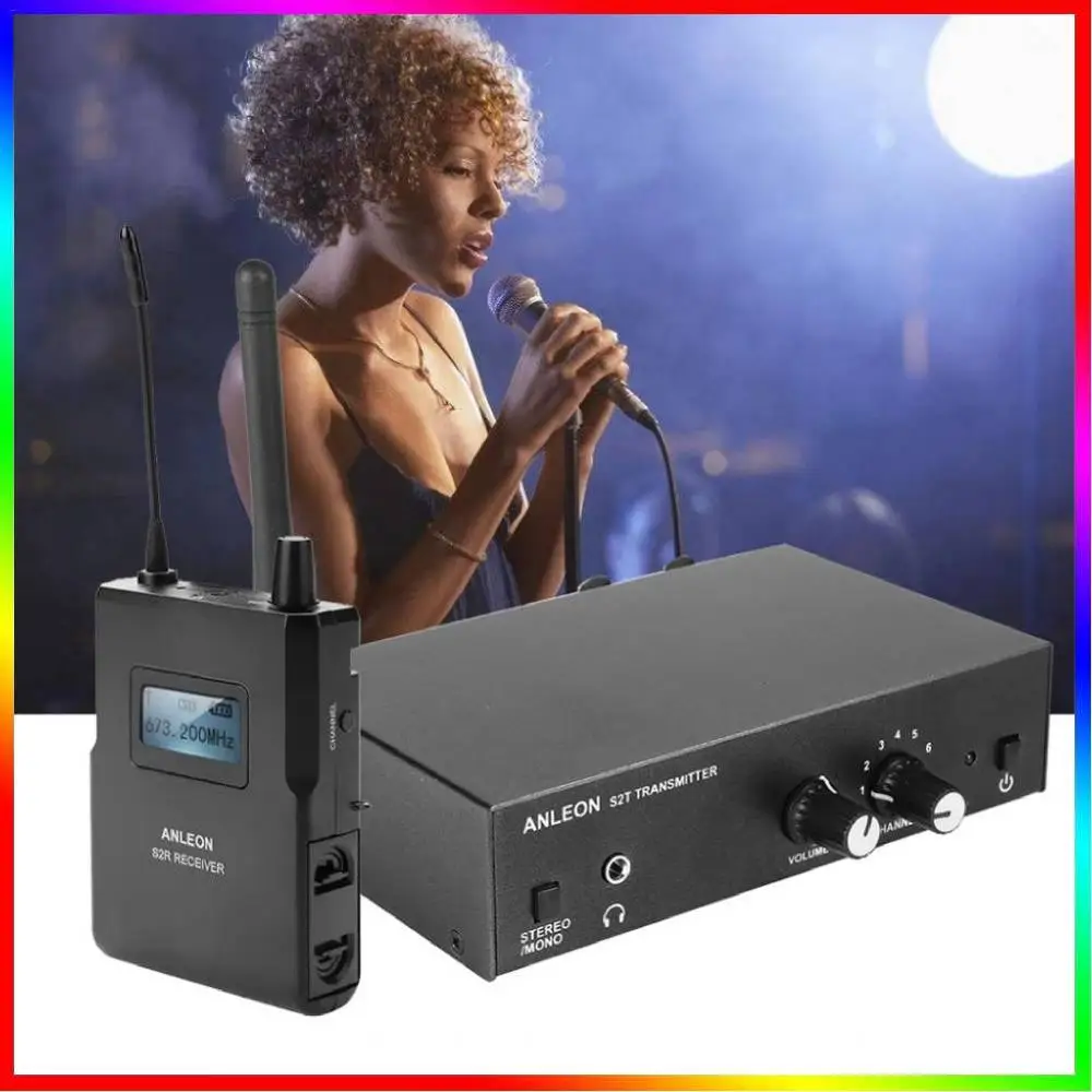 

Original For ANLEON S2 UHF Stereo Wireless In-Ear Monitor System 670-680MHZ ear monitoring Professional Digital Sound Stage