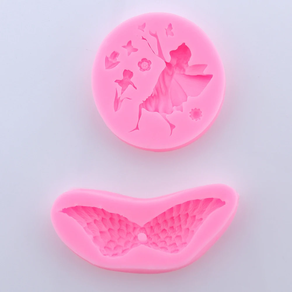 Angel Wings Silicone Molds Cupcake Topper Fondant Chocolate Candy Polymer Clay Soap Candle Mold DIY Party Cake Decorating Tools | Дом и сад