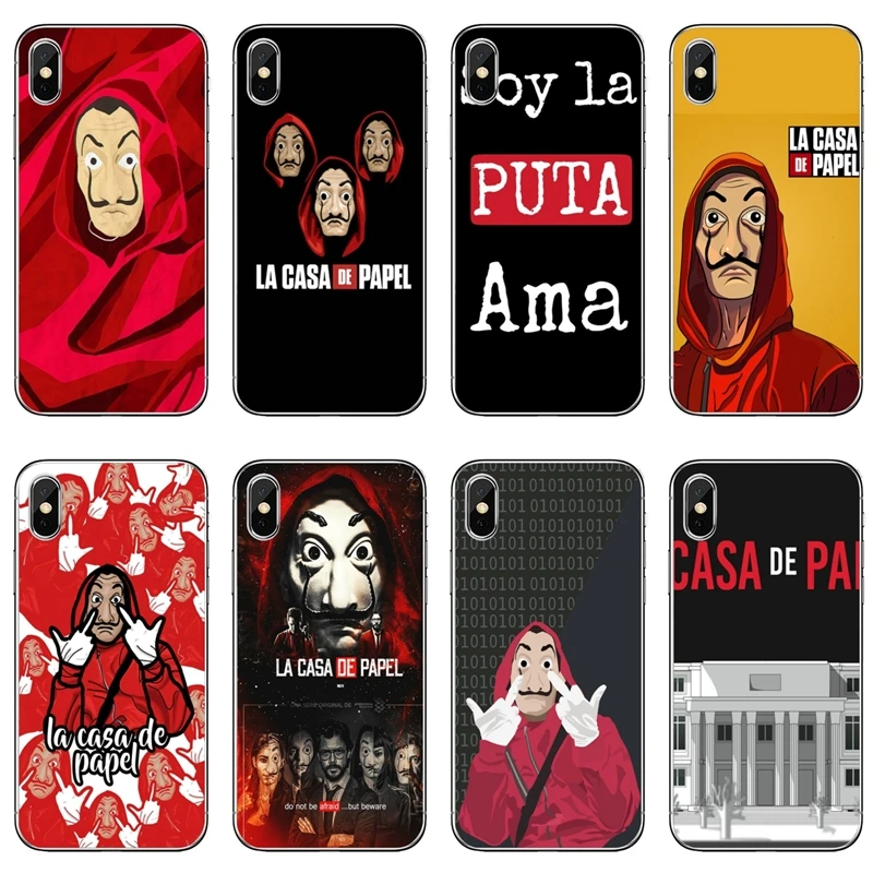 Мягкий чехол La Casa de papel face для Samsung Galaxy J8 J7 J5 Prime pro J3 A3 A5 A7 2018 2017 2016|Бамперы| |