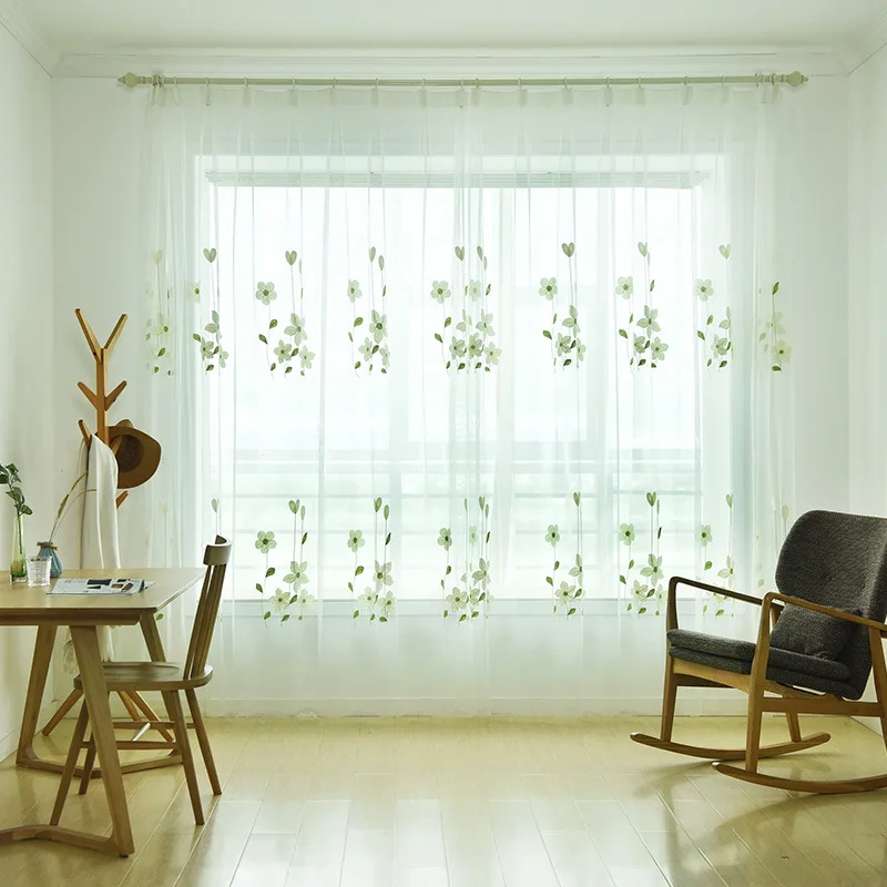 Простые и свежие занавески для гостиной столовой спальни кабинета сетчатые