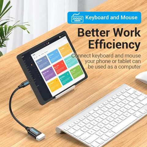 Vention USB C к USB адаптер OTG кабель Type C к USB 3,0 2,0 Женский Кабель-адаптер для MacBook Pro Xiaomi Mi 9 Type-C адаптер