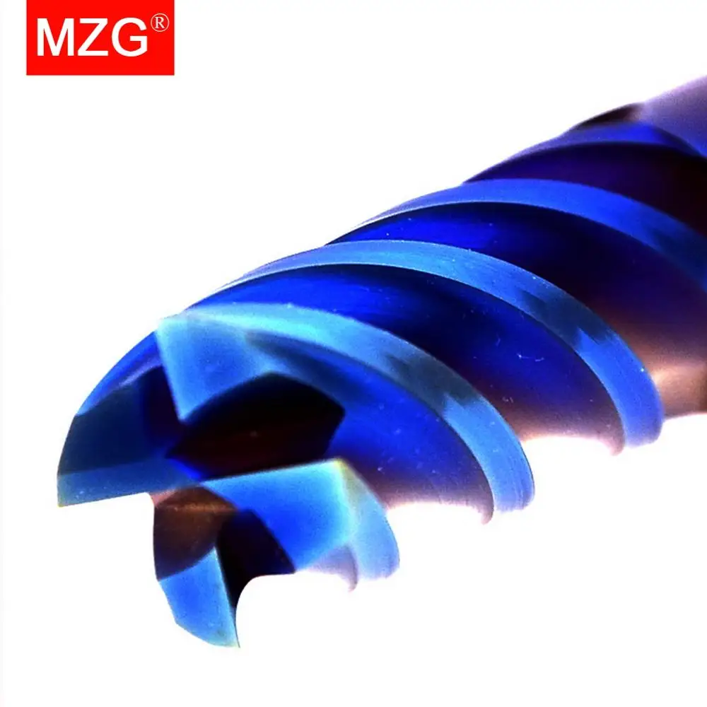 Концевая фреза MZG из карбида вольфрама HRC65 4 канавки мм 5 6 8 12 мм|end mill|steel milling