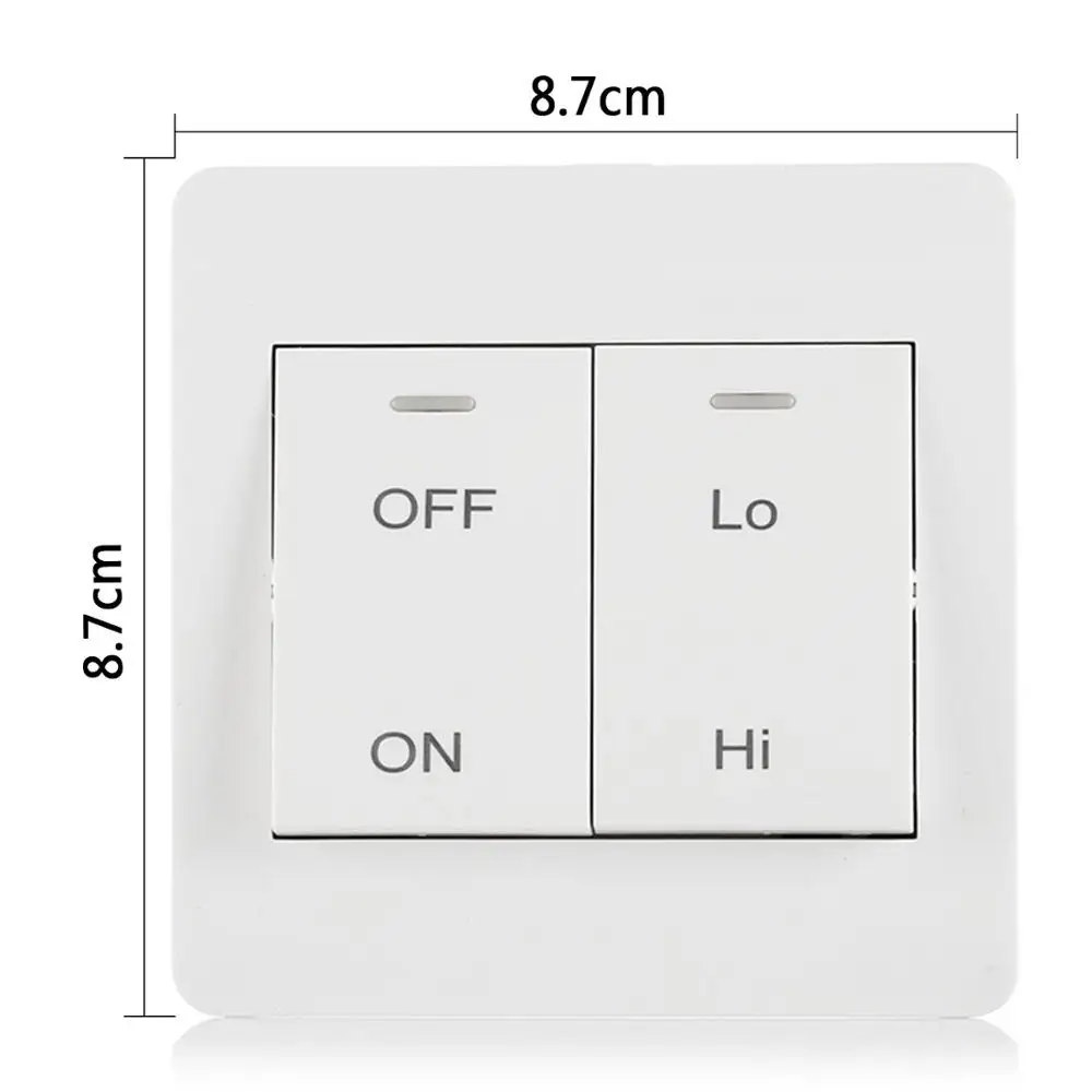 Скорость регулятор вентилятора переключатель контроллер двойная кнопка