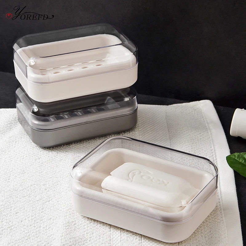 Прозрачная мыльница OYOREFD для ванной большая портативная уличная дорожная