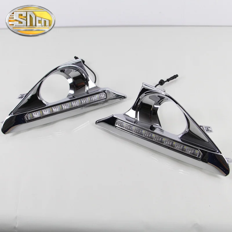 SNCN 2 шт. светодиодный фонарь дневного света для Toyota Camry V50 2012 2013 Водонепроницаемый ABS 12 В автомобиля DRL Противотуманные фары украшения