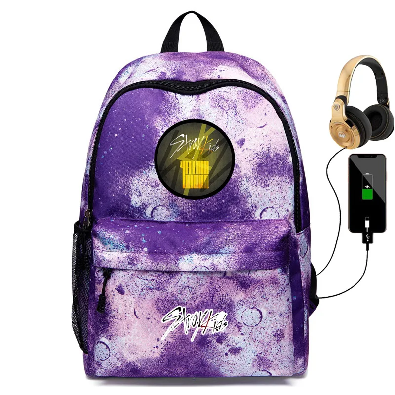 Желтый Деревянный рюкзак Kpop для детей и женщин вместительный дорожный ранец на