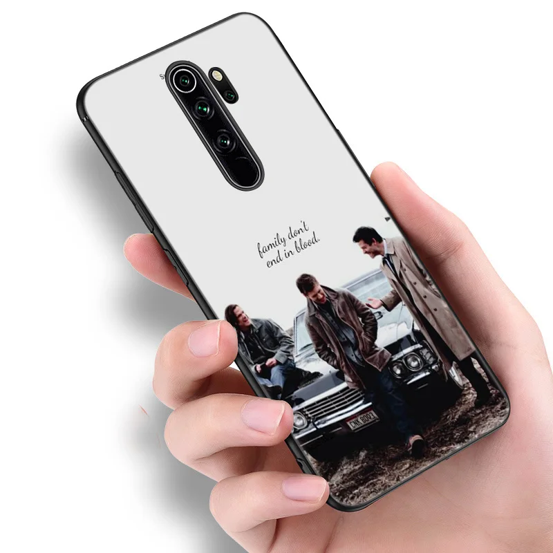 Supernatural tv show Silicone Phone Case For Xiaomi Redmi Note 11 10 9 8 Pro 11T 10T 10S 9S 8T 9 9A 9C 9T Black Soft Cover Coque