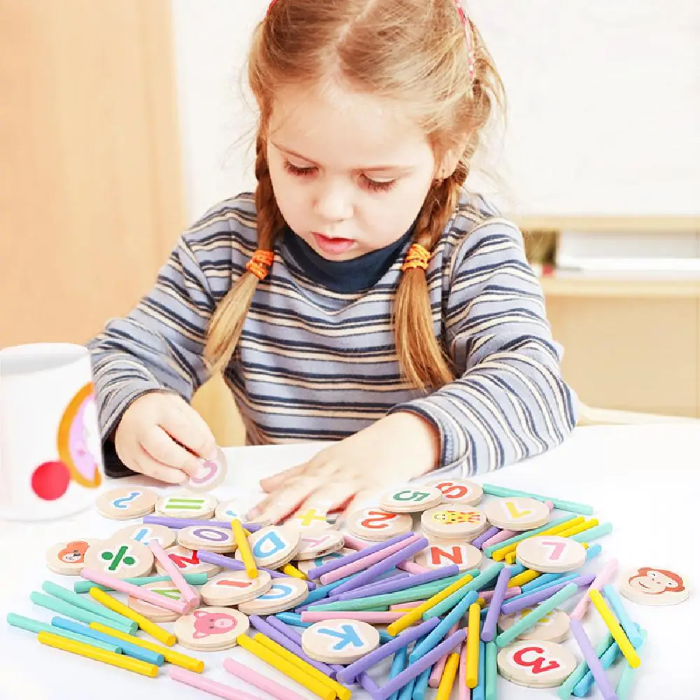 Детская деревянная арифметическая палка для детского сада сложение и вычитание