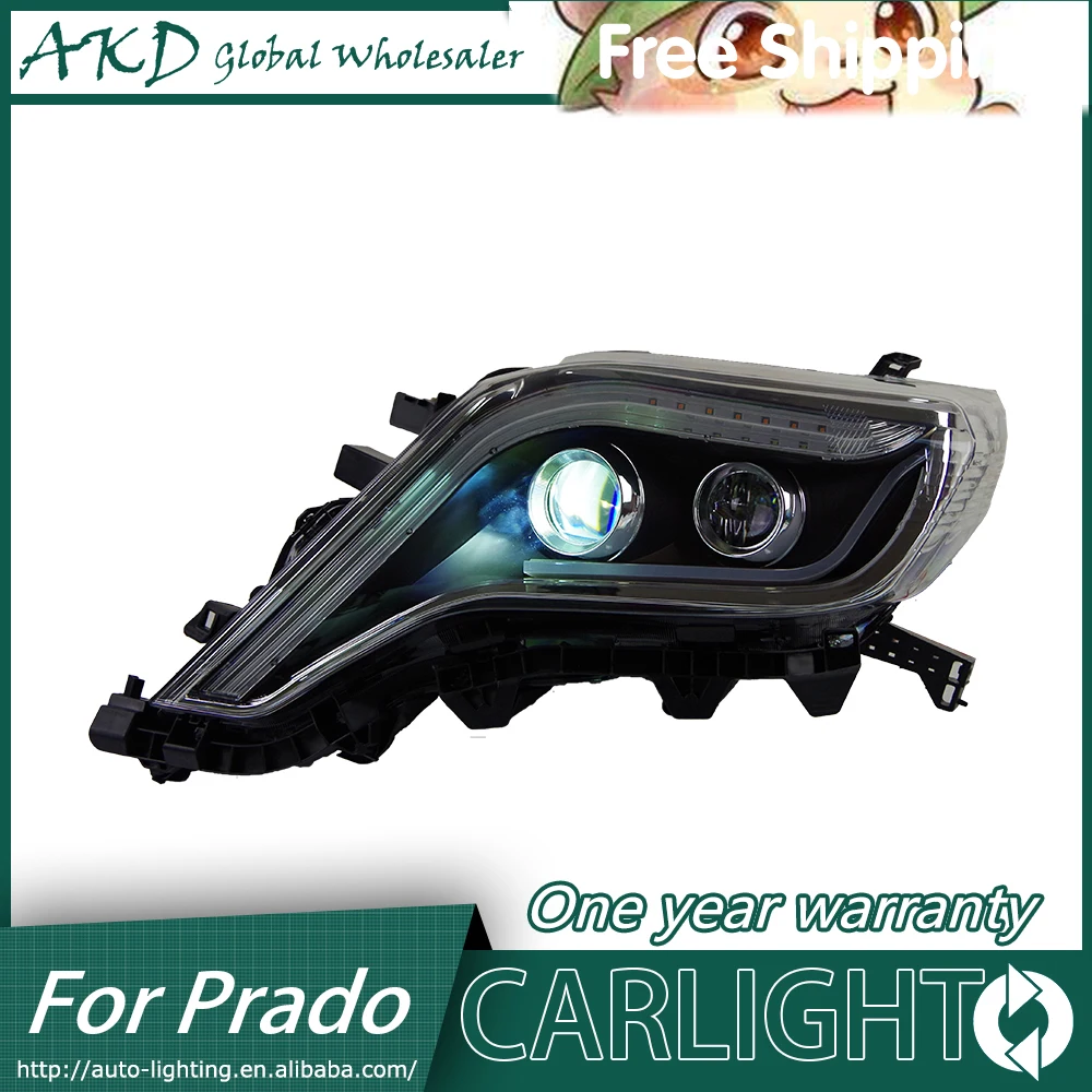 АКД автомобильный Стайлинг для Toyota Новые Prado фары 2014 2015 LC200 светодиодный DRL Bi Xenon