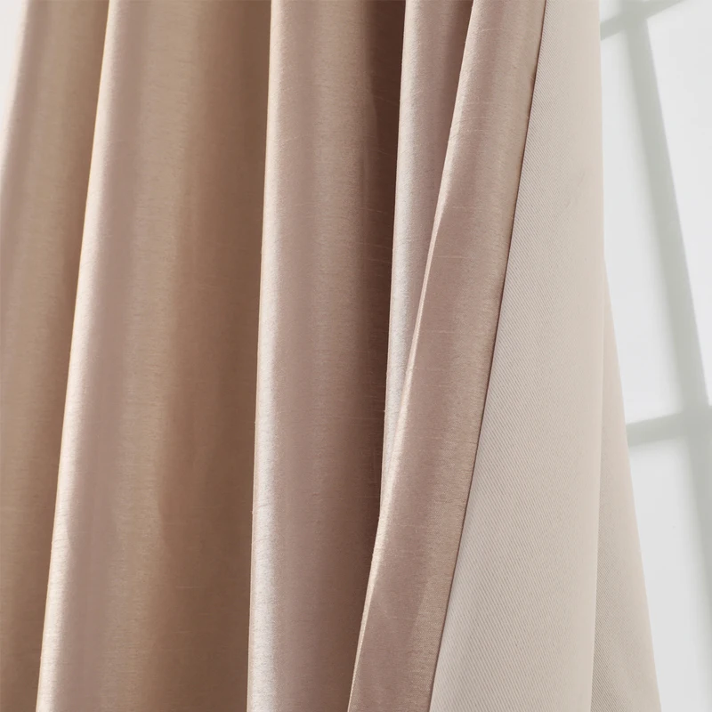 Curtains for Living Dining Room Bedroom New Product Pure Color European and American Style Draped Luxury Curtain | Дом и сад