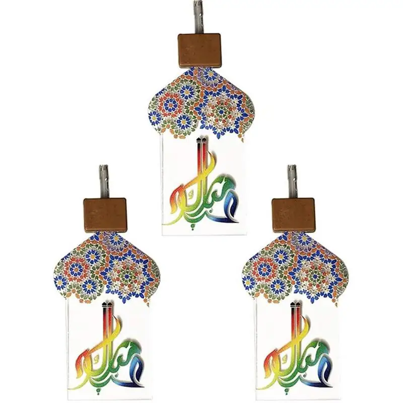 

LED String Lights Festival Ramadan Eid Mubarak Castle Shaped Night Lights Eid Ramadan Decor Home Decorative String Lights