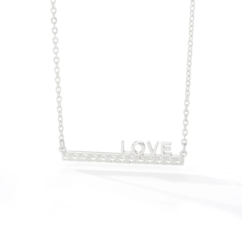 

Korean Sweet Love Letter Choker Necklace Statement Girlfriend Gift Cute Bicolor Mother's Necklaces Jewelry Collier Femme 2020