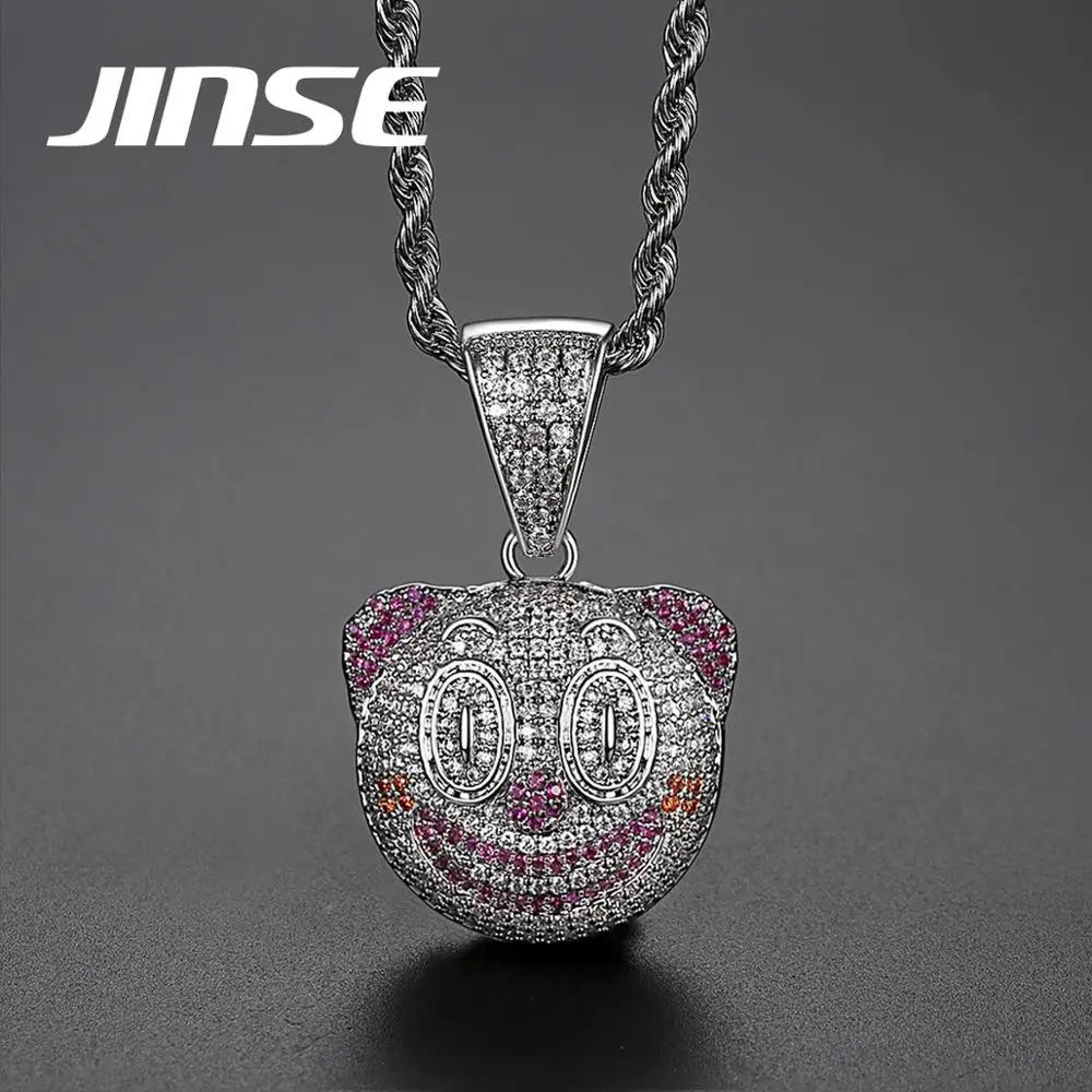 Цветное ожерелье JINSE с изображением клоуна подвеска веревочная цепочка