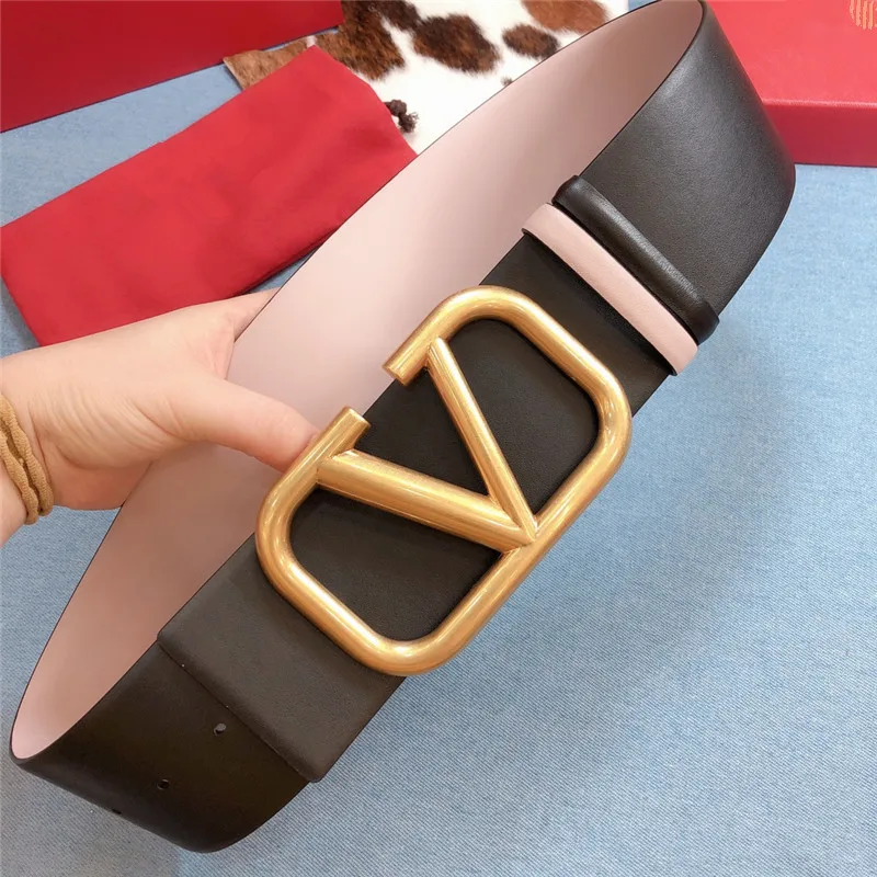 

belts for women luxury designer brand lady leather belt 7 cm belt buckle fashion brand for women leather belt double-sided