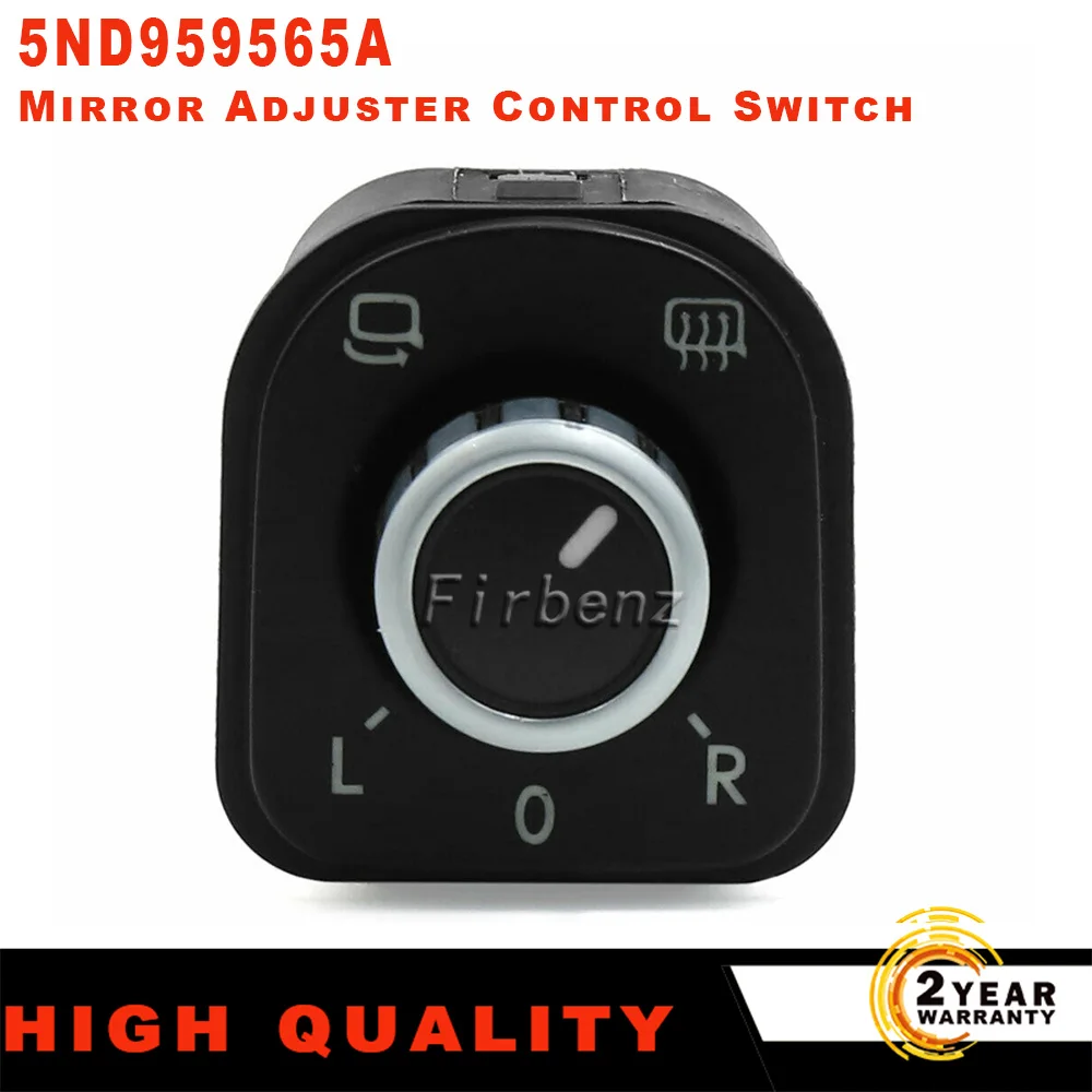 

Черный переключатель управления регулятором автомобильного Зеркала для VW Golf GTI MK5 MK6 для Jetta MK5 Rabbit 2006-2012 5ND959565A 5K0959565