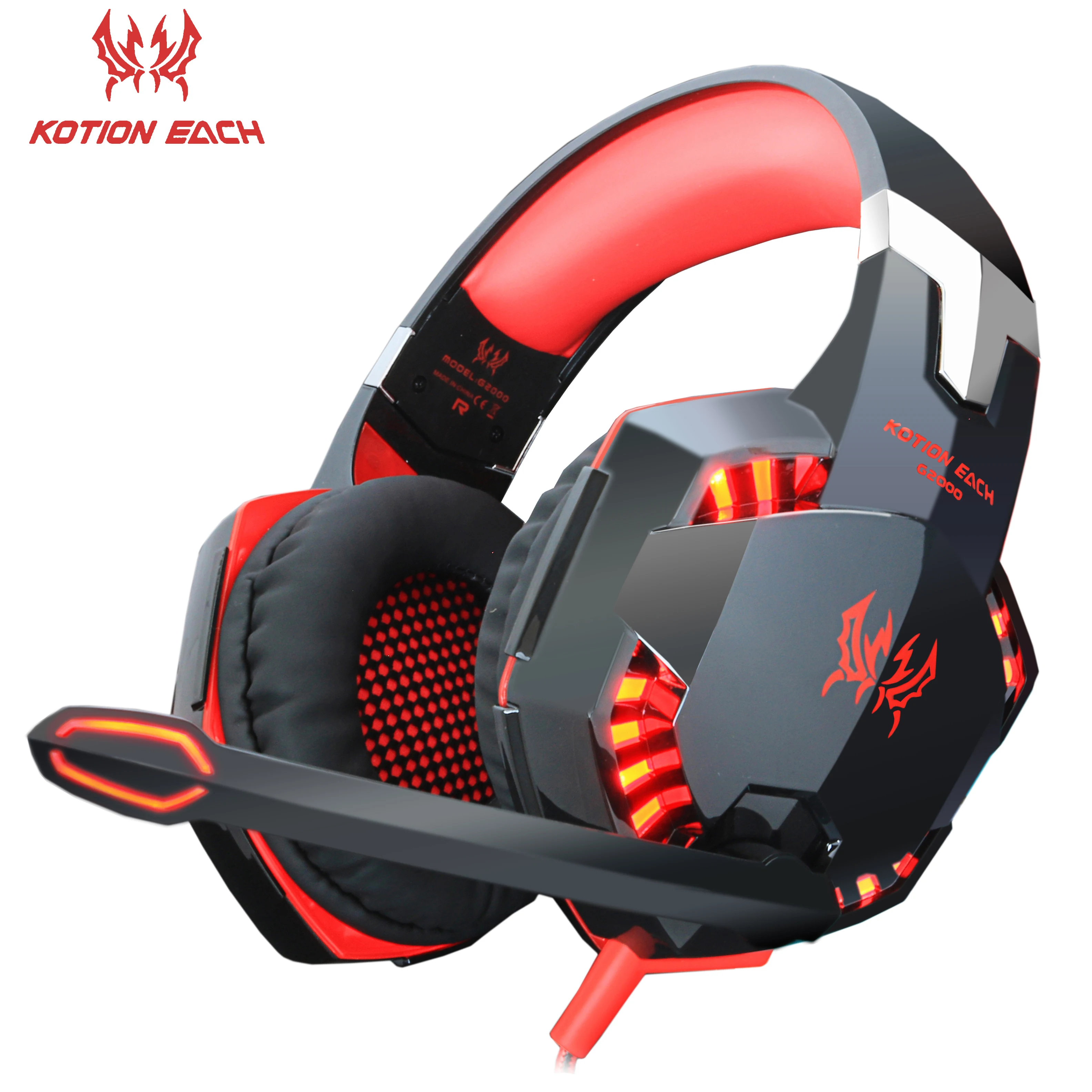 KOTION каждый PS4 Игровые наушники бас стерео игровые Проводная Игра шлем с