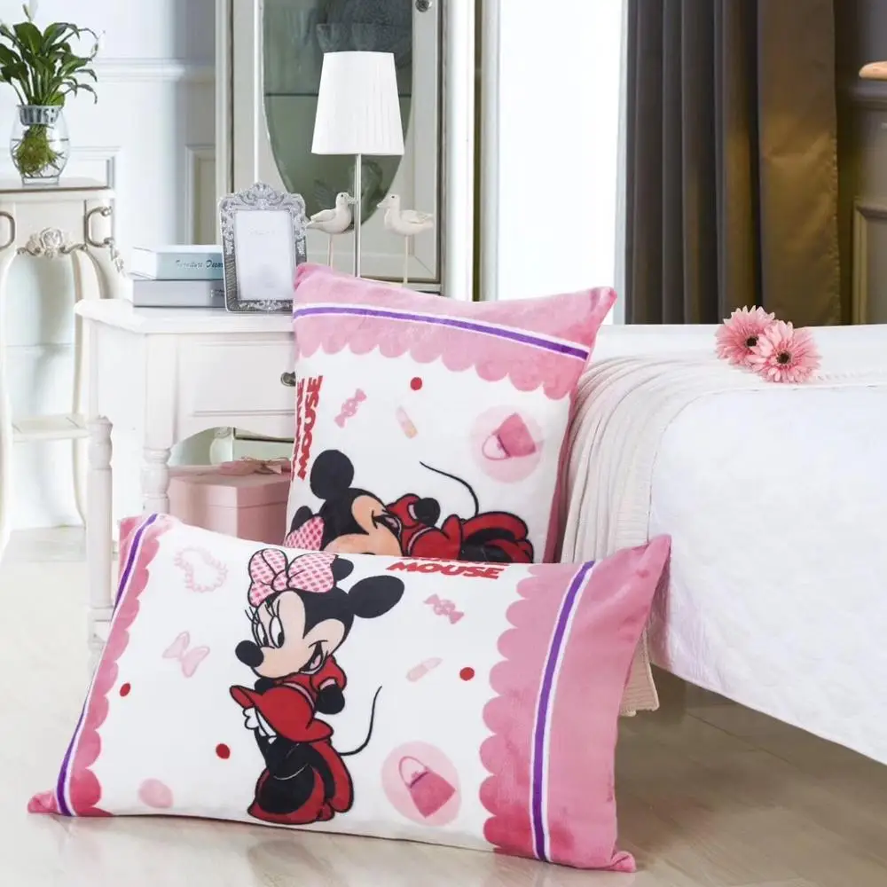Disney Minnie наволочка с рисунком в виде мыши для девочек 1 шт. домашний текстиль