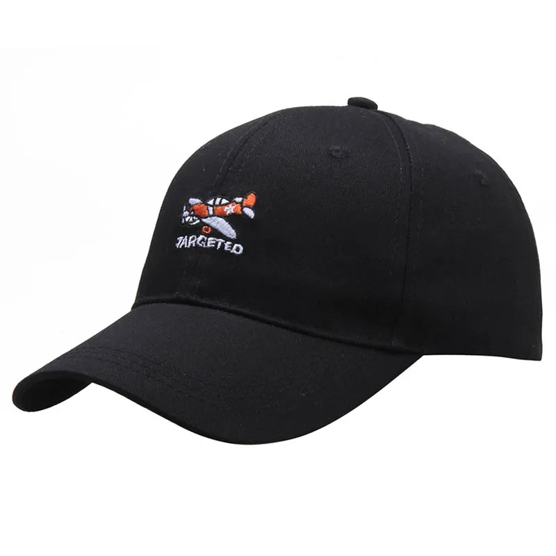 Новейшая винтажная бейсбольная кепка с буквами Регулируемая вышивка козырька