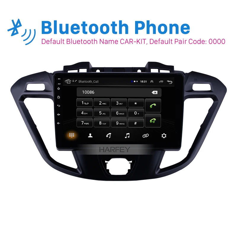 Harfey Android 8 1 Автомобильный GPS стерео радио аудио плеер для 2017 2018 2019 Ford JMC Tourneo высокая