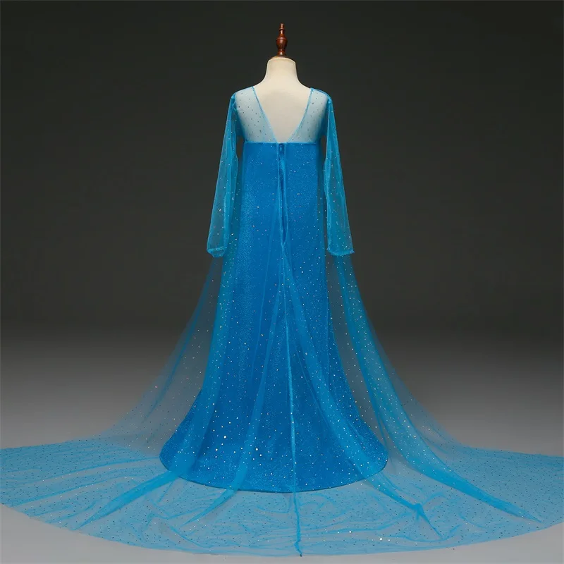 Детское платье Белоснежки для девочек Платье принцессы Эльзы Белль Длинное