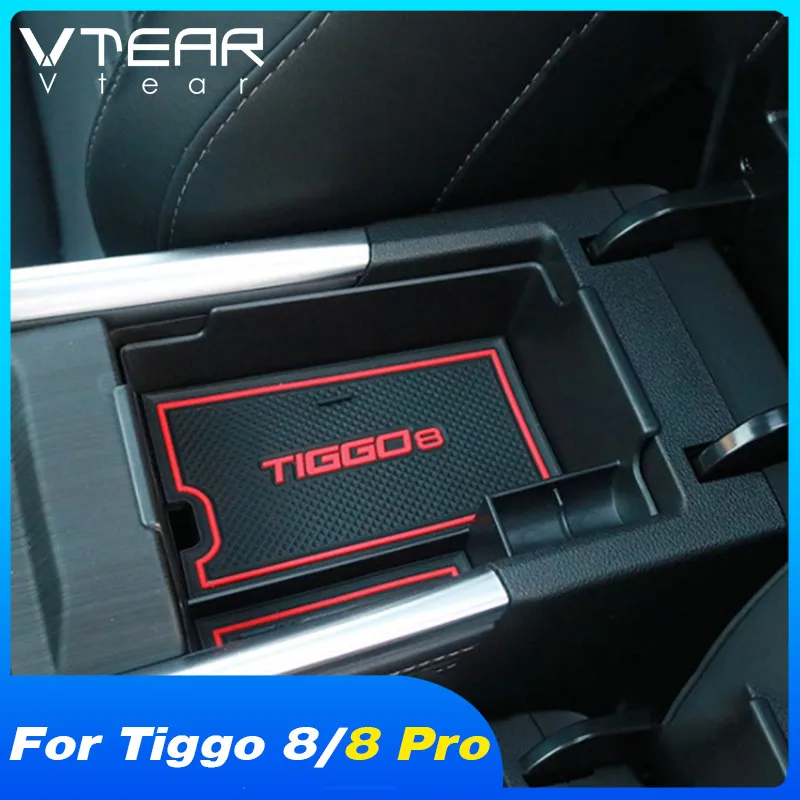 

Vtear Central control Cup Holder Storage Box Frame Accessories Car Styling Decoration Parts interior Trim For Chery Tiggo 8 2019