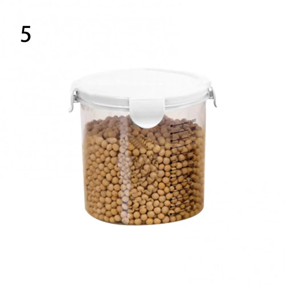 

60% Hot Sales!! Sealed Transparent Kitchen Keep Fresh Food Can Grain Storage Tank with Scale